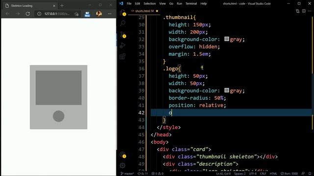 Skeleton Loading Animation || CSS + HTML only || Web Designing смотреть онлайн