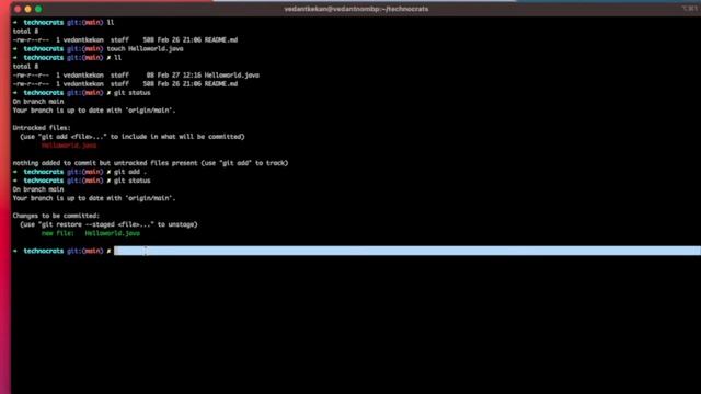 Upload file on GitHub Repository | Git Tutorial Chapter 2 | Commit and Push terminal | The TechFlo смотреть онлайн