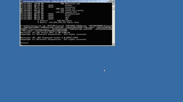 Install SqlServer Db Instance from Command Line смотреть онлайн