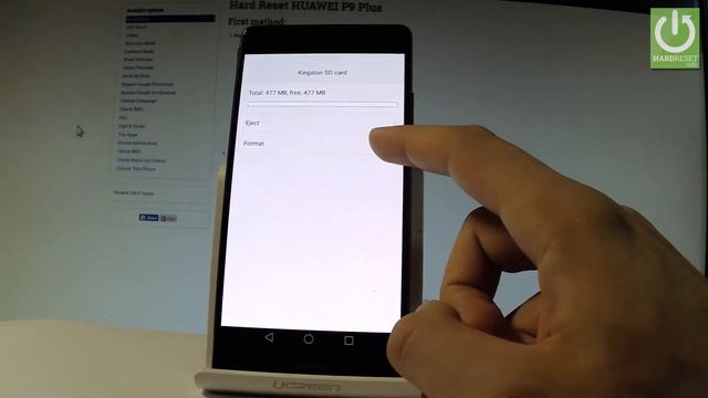 How to Erase SD Card HUAWEI P9 Plus - Format External Storage смотреть онлайн