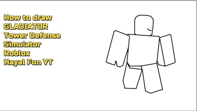 How to draw GLADIATOR? - TDS - Roblox Tower DEFENSE Simulator смотреть онлайн