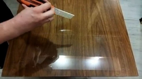 Как резать оргстекло без сколов. 2 мм.  Простой нож.