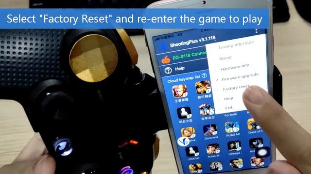 Ipega Game Controller PG-9118 Operation 2nd _factory reset смотреть онлайн