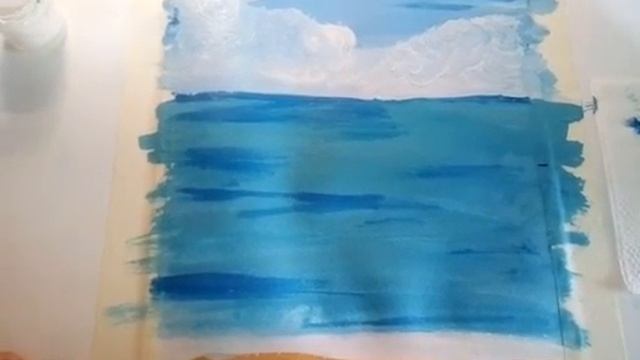 ИЗО. Рисую гуашью "Морской пейзаж" смотреть онлайн