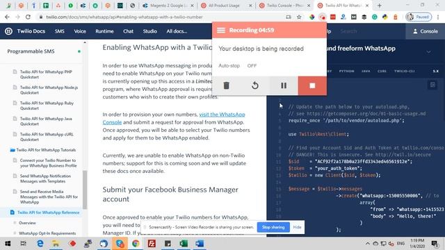 Twilio Process Video for WhatsApp Verification смотреть онлайн