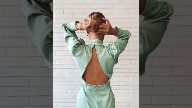 Как завязать волосы узлом без резинки смотреть онлайн