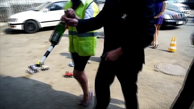 Прикольный выкуп невесты на свадьбе в стиле ГИБДД ГАИ!!!! смотреть онлайн