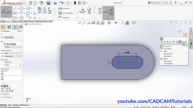 SolidWorks Basic Practice Drawing Exercise for Beginners - 1 смотреть онлайн