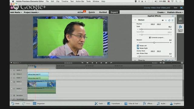 How to Overlay a Video Over a Video | Adobe Premiere Elements Training #12 | VIDEOLANE.COM смотреть онлайн