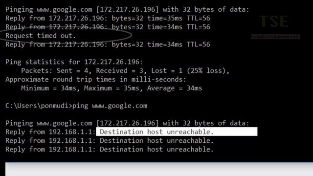 Destination host unreachable vs Request timed out in Ping Command смотреть онлайн