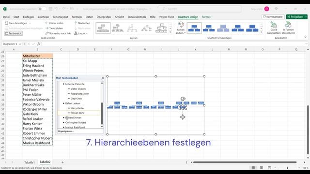 Organisationschart in Excel erstellen: Von der Tabelle direkt zum Organigramm смотреть онлайн