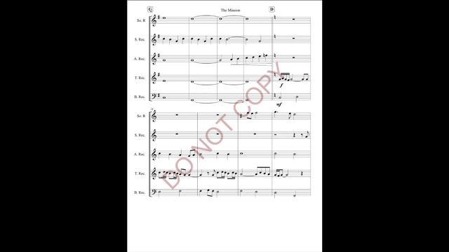 Gabriel's Oboe (from "The Mission") for Recorder Consort смотреть онлайн