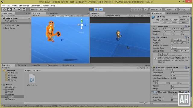 [UNITY3D] Управление 3D персонажем (PC/Mobile) смотреть онлайн