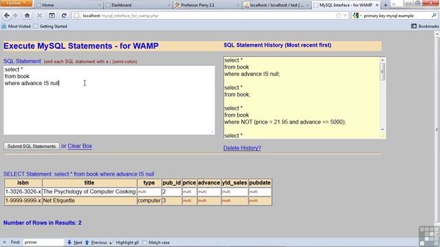 0708 Selecting Nulls смотреть онлайн