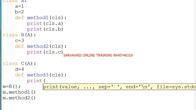 Online Advanced Python Programming (Inheritance)-Day 3 #SARVAVASI #ONLINE #PYTHON # INHERITANCE смотреть онлайн