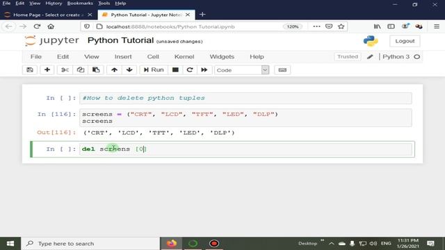 How To Delete Python Tuples? | Python 4 You | Lecture 127 смотреть онлайн