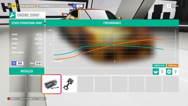 Horizon 4 AWD RACE TUNE 1995 NISSAN NISMO GT-R LM FE смотреть онлайн