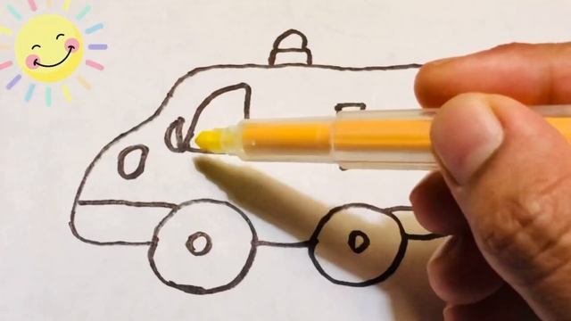 Bolalar uchun mashina rasm chizish/Drawing ambulance for children/Рисование скорая помощь для детей смотреть онлайн