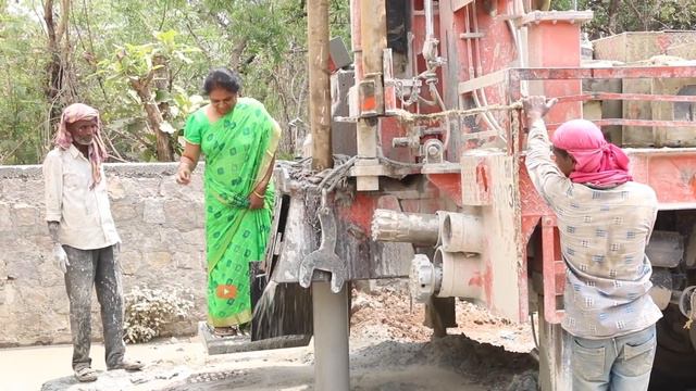 BoreWell Drilling live/Bore Point Testing without Coconut/ Bore Well Drilling in India/life in indi смотреть онлайн