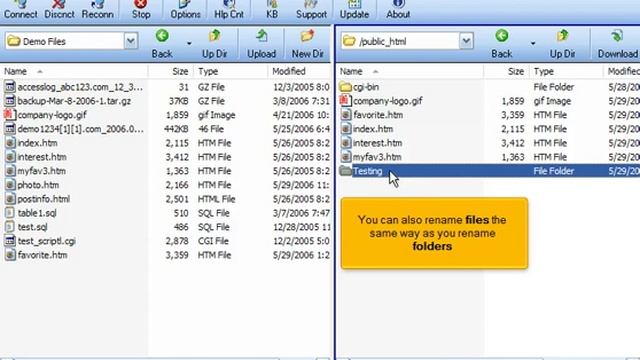 Managing files/folders in FTP Voyager смотреть онлайн