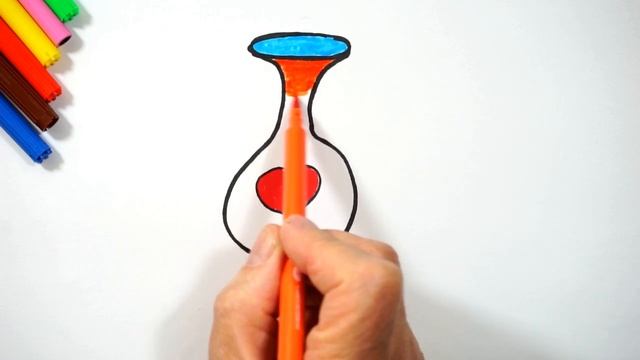 Drawing vases for children/Bolalar uchun vazo chizish/Рисование вазы для детей смотреть онлайн