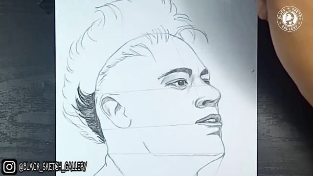 Neymar Drawing Easy Step By Step - Black Sketch Gallery смотреть онлайн