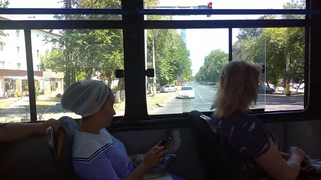 Тараз(Джамбул) На автобусе №40 остановки Налоговая / Центральный банк смотреть онлайн