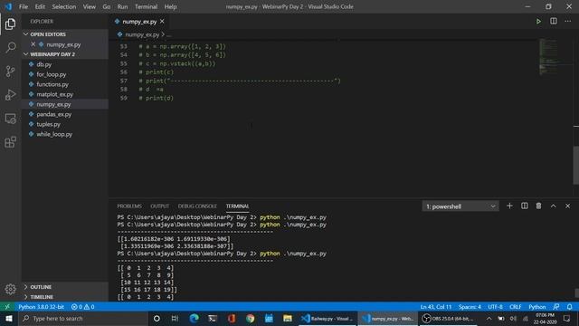 Webinar.py | Session 2 | Intro to python packages (pandas, numpy, matplotlib) | ACE смотреть онлайн
