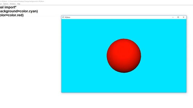 Change background in VPython смотреть онлайн