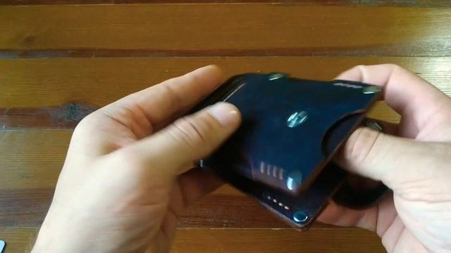 Зажим для денег / прижим / кошелек из кожи / ручная работа. Money clip / leather wallet / handmad смотреть онлайн