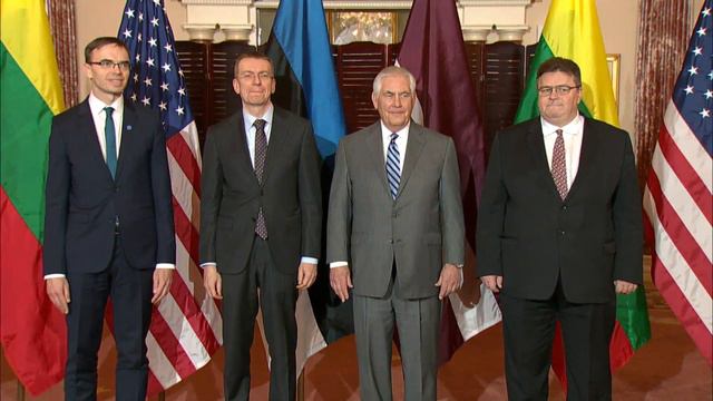 Secretary Tillerson Meets with the Baltic States' Foreign Ministers смотреть онлайн