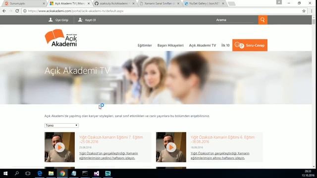 Açık Akademi İleri Xamarin Eğitimleri 1. Hafta-13.10.2016 смотреть онлайн