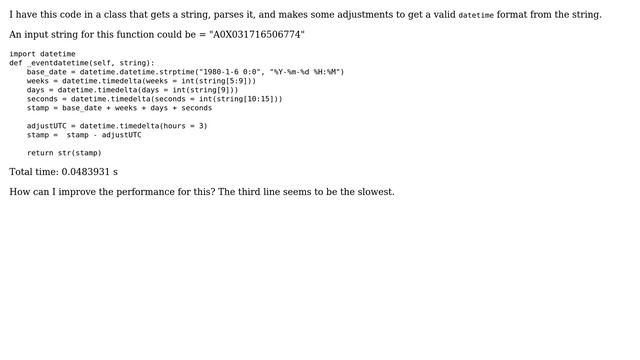Code Review: Getting a valid datetime format from a string смотреть онлайн