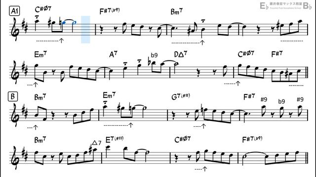 Beautiful Love - Backing Track with Sheet Music for Alto Sax (Take-2) смотреть онлайн