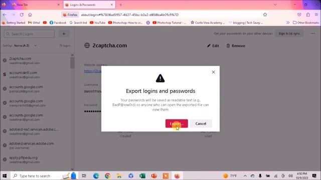 How to Export Passwords from Firefox (Export Login Data from Firefox) смотреть онлайн