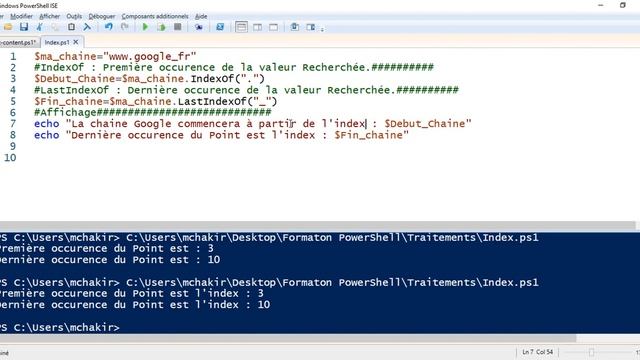 Manipuler les chaîne de caractère en utilisant PowerShell : IndexOf, LastIndexOf et SubString смотреть онлайн