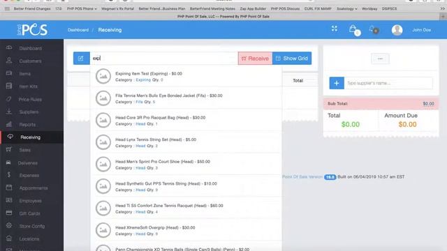 PHP Point Of Sale: Expiring Items смотреть онлайн