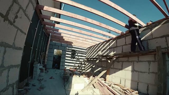 Гараж с плоской крышей своими руками смотреть онлайн