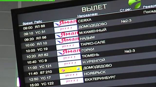 Сегодня аэропорт Салехарда работал с перебоями смотреть онлайн