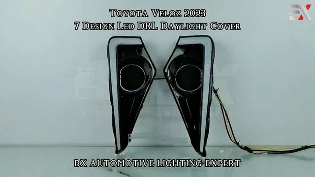 Toyota Veloz 2023 ? | Frt Led Drl Daylight Cover with 7 Design смотреть онлайн