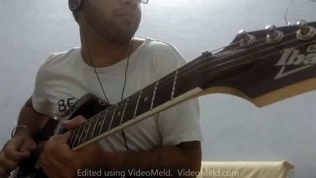 Queen-We will rock you Guitar improvised cover смотреть онлайн