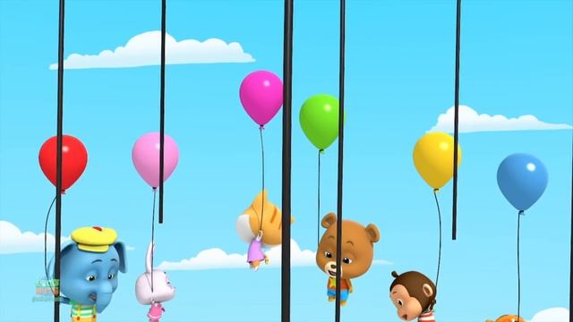 Balloon Song For Kids | Colors Song With Balloons | Nursery Rhymes & Baby Songs смотреть онлайн