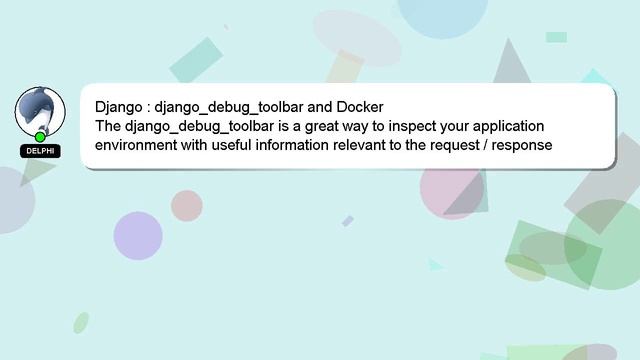 Django : django_debug_toolbar and Docker смотреть онлайн