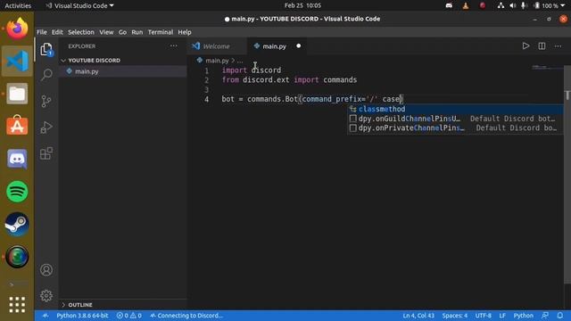 Make Your Own Discord Bot Using Python And Ubuntu Linux in hindi | very easy | смотреть онлайн