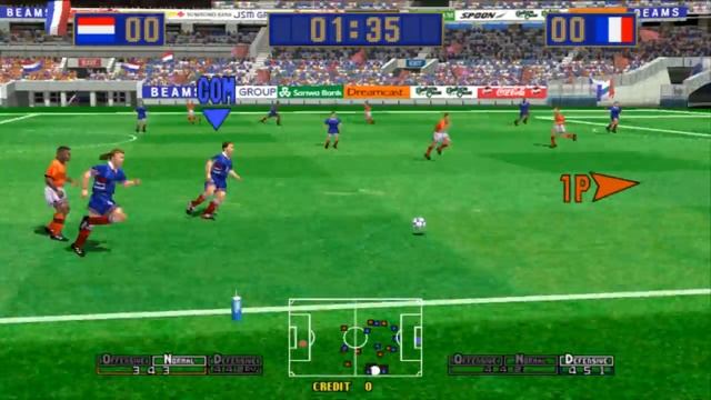 Virtua Striker 2 version 99 (1CC) - Partida comentada en español смотреть онлайн