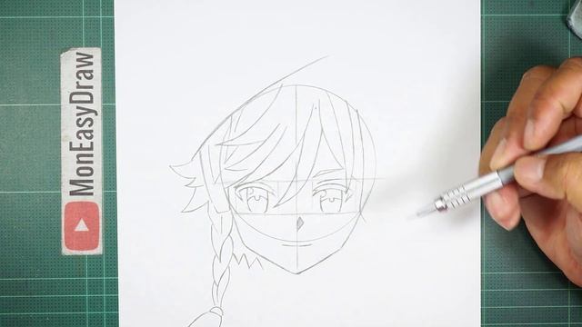 Anime Drawing | How To Draw Venti Genshin Impact
