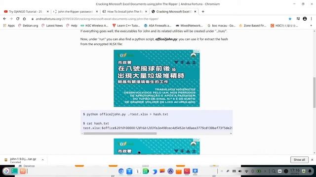 Crack Password Protected Excel, pdf, doc, xls with Free, John the Ripper, on Chinese deepin linux смотреть онлайн