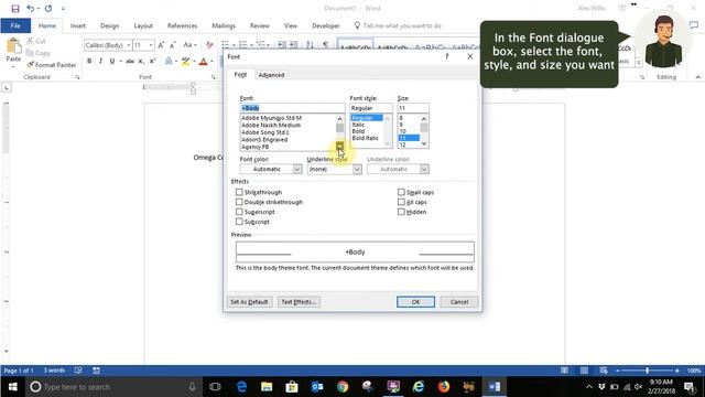 How To Change Default Font In Microsoft Word: Windows 10 смотреть онлайн