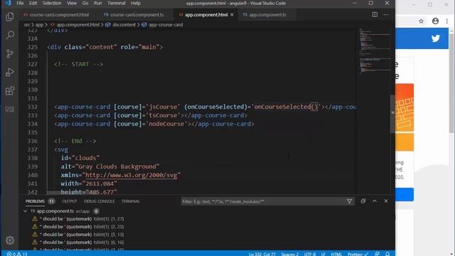 Angular 9 Tutorial for Beginners. 6 - Output Property and Custom Event | SULAIMAN BAIG смотреть онлайн