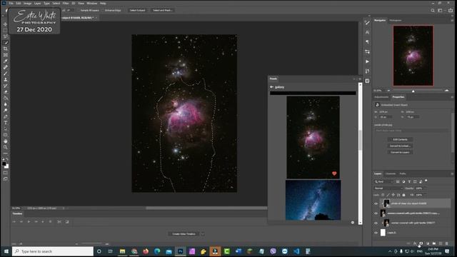 Super Simple Double Exposure in Photoshop - Galaxy Woman | Estee White Photography смотреть онлайн